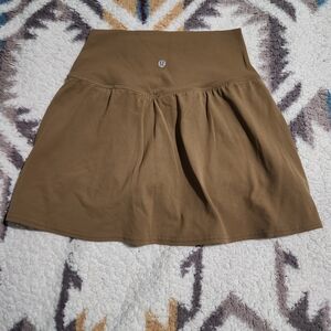 lululemon athletica Olive Green Gathered Skater Skirt/skort Size 6